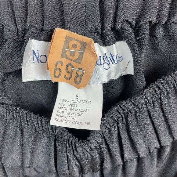 Norton McNaughton Black Nylon Pants Size 8 - Picture 3 of 3